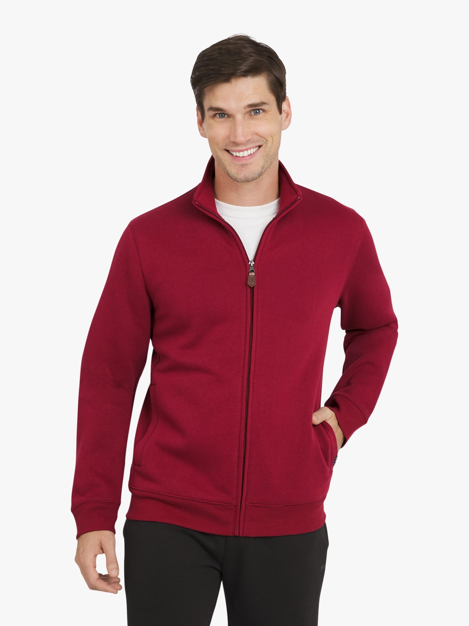 Chaps Men's & Big Men's Full Zip Mock Neck Sweater, Sizes S-3XL