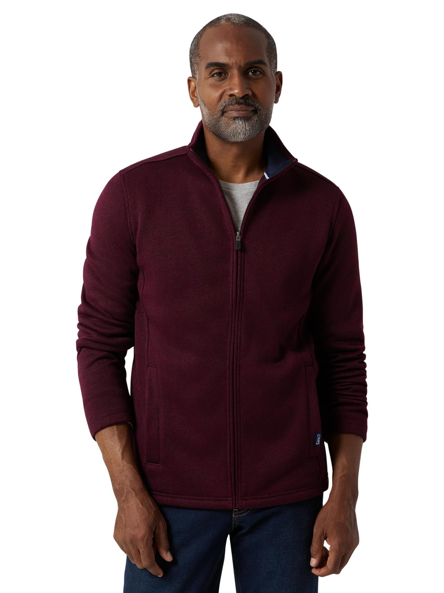 Mens full online zip sweater jacket