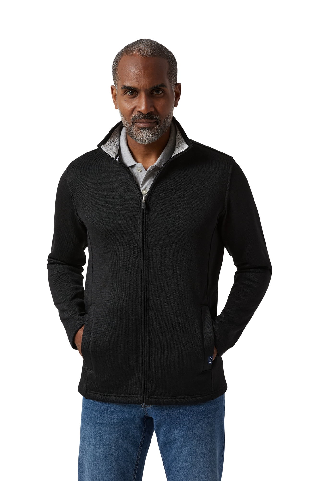 Chaps Men's & Big Men's Full Zip Sweater Fleece - Walmart.com