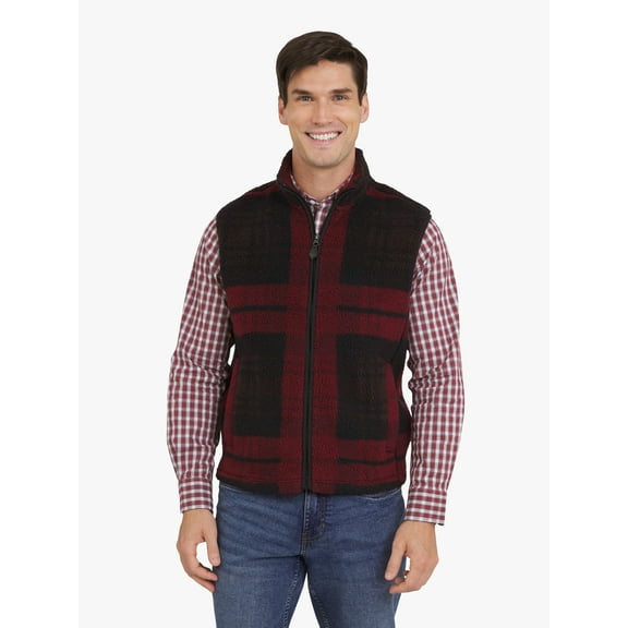 Chaps Men's & Big Men's High Pile Fleece Sherpa Vest, Sizes S-3XL