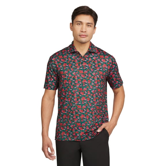 Chaps Men's & Big Men's Holiday and Christmas Printed Performance Polos, Sizes S - 2XL