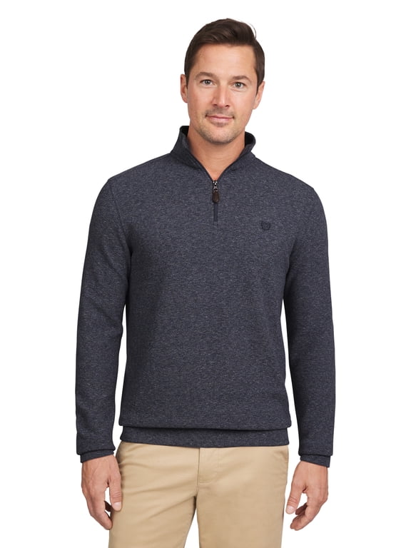 Men's & Big Men's Jaspe Quarter Zip Sweater, Sizes S-3XL