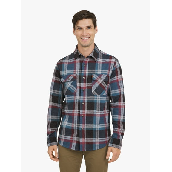 Chaps Men's & Big Men's Lakeland Flannel Shirt, Sizes S-3XL