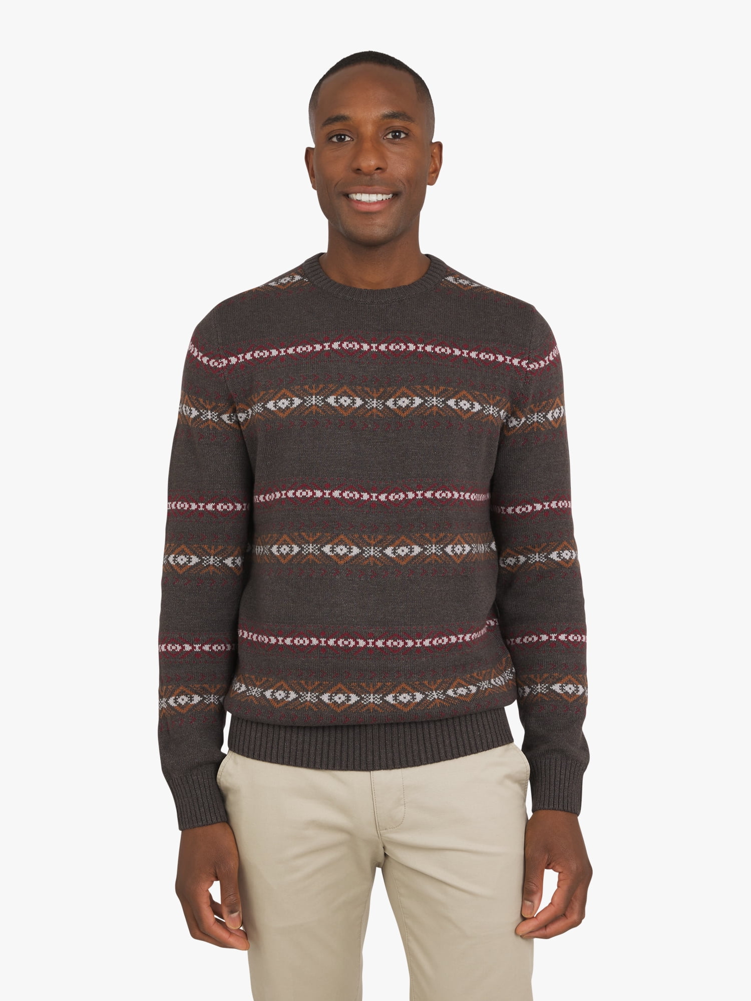 Chaps Men's & Big Men's Long Sleeve Crewneck Sweater, Sizes S-3XL