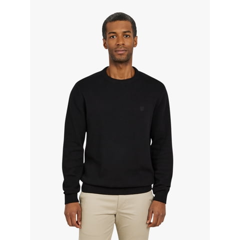 Men's & Big Men's Long Sleeve Crewneck Sweater, Sizes S-3XL