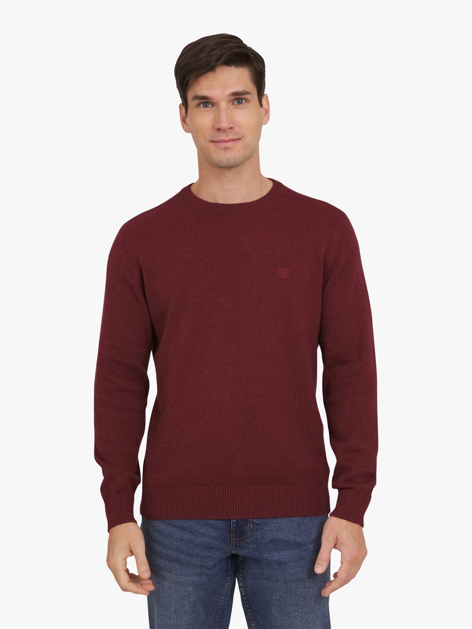Men's & Big Men's Long Sleeve Crewneck Sweater, Sizes S-3XL