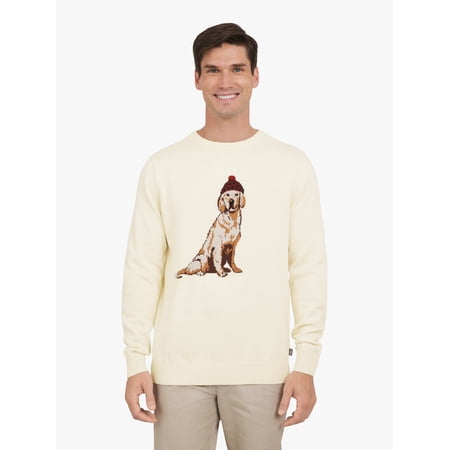 Chaps Men's & Big Men's Cotton Novelty Holiday Crewneck Sweater, Sizes S-3XL