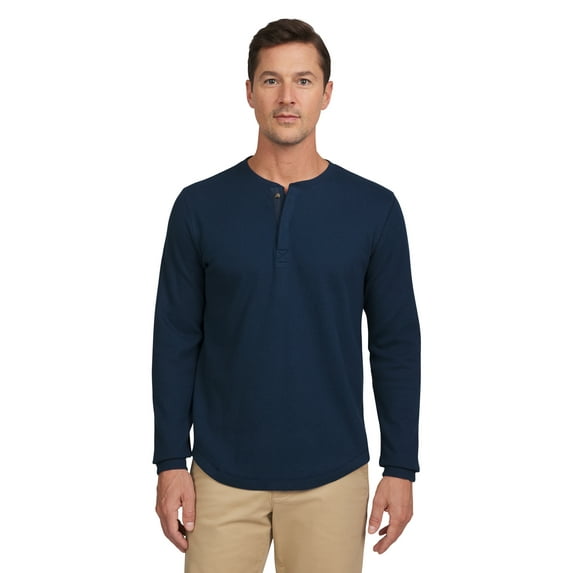 Chaps Men's & Big Men's Long Sleeve Henley Shirt, Sizes S-2XL