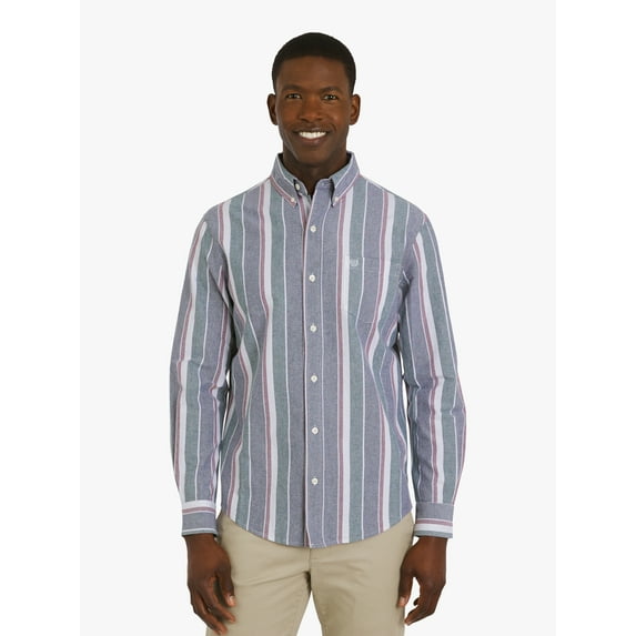 Chaps Men's and Big Men's Seacoast Wash Long Sleeve Oxford Woven Shirt, Sizes S-3XL