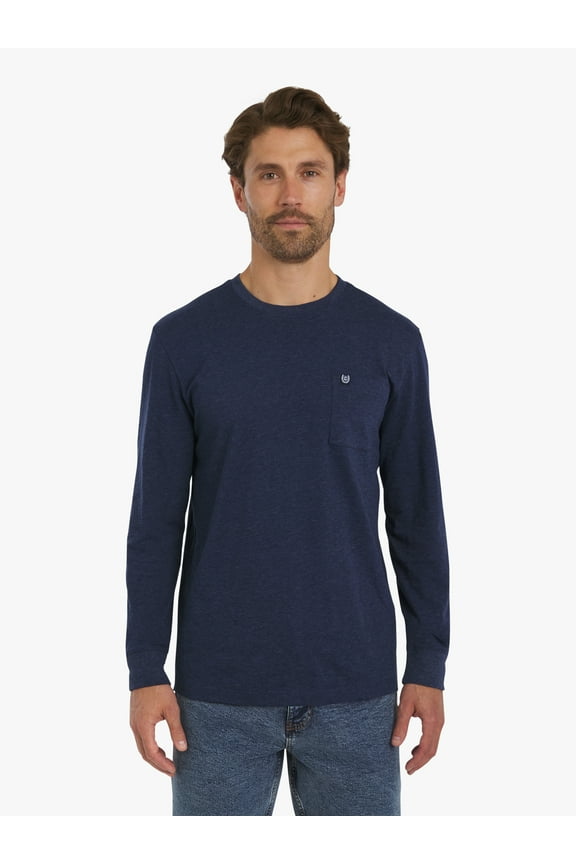 Men's & Big Men's Long Sleeve Slub Tee, Sizes S-3XL