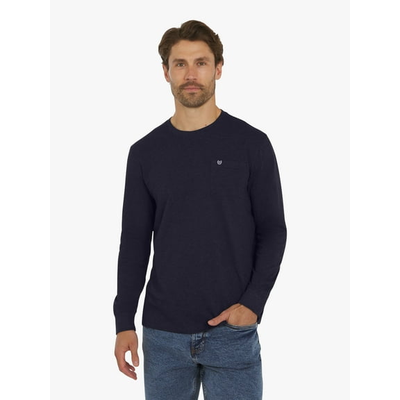 Chaps Men's & Big Men's Long Sleeve Slub Tee, Sizes S-3XL