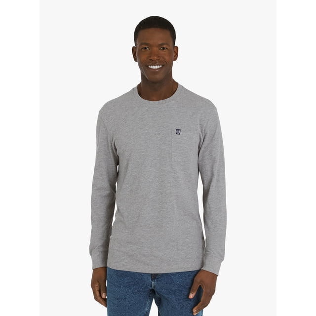 Chaps Men's & Big Men's Long Sleeve Slub Tee, Sizes S-3XL