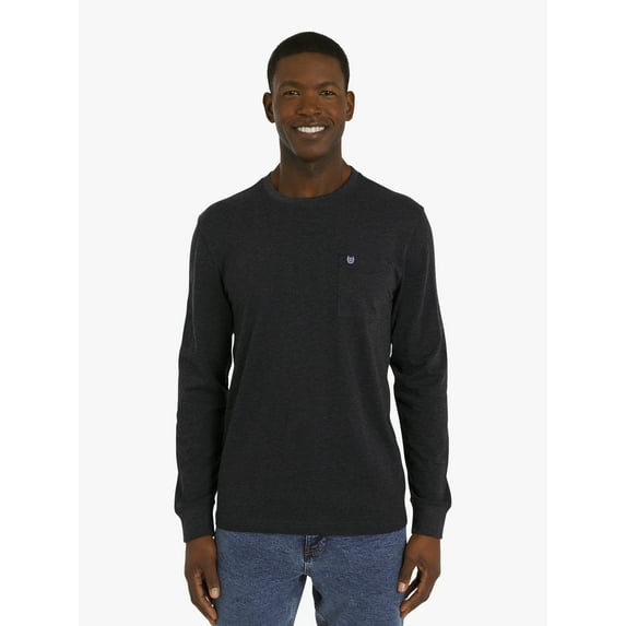 Chaps Men's & Big Men's Long Sleeve Slub Tee, Sizes S-3XL