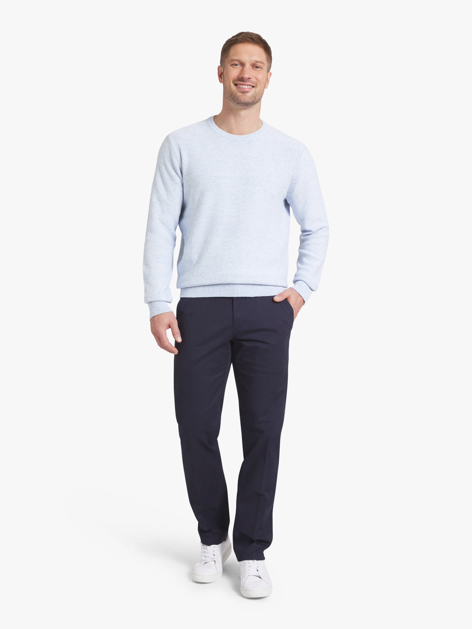 Chaps Men's & Big Men's Long Sleeve Crewneck Sweater, Sizes S-3XL