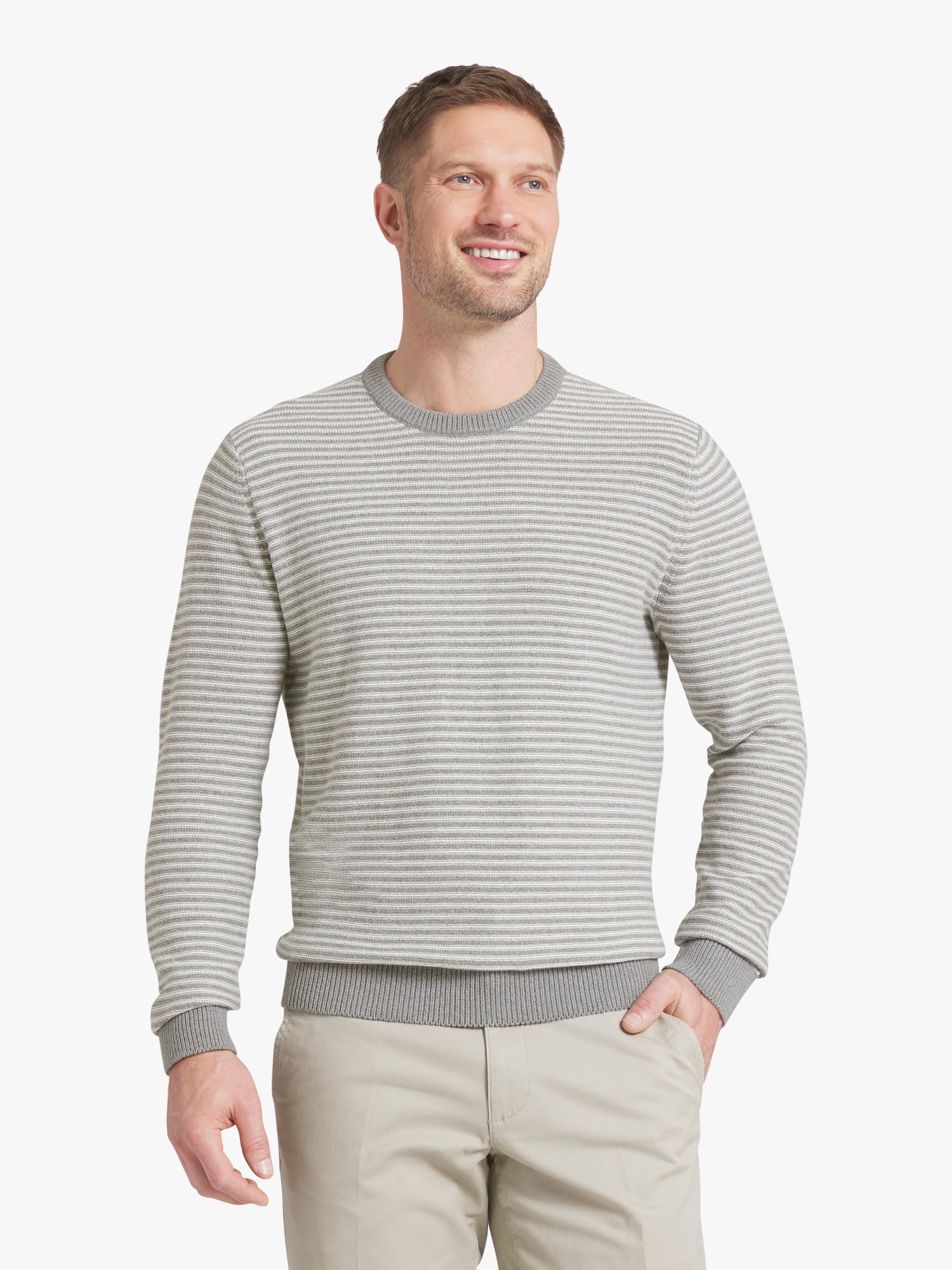 Chaps Men's & Big Men's Long Sleeve Crewneck Sweater, Sizes S-3XL