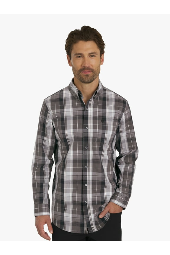 Men's & Big Men's Long Sleeve Woven Shirt, Sizes S-3XL