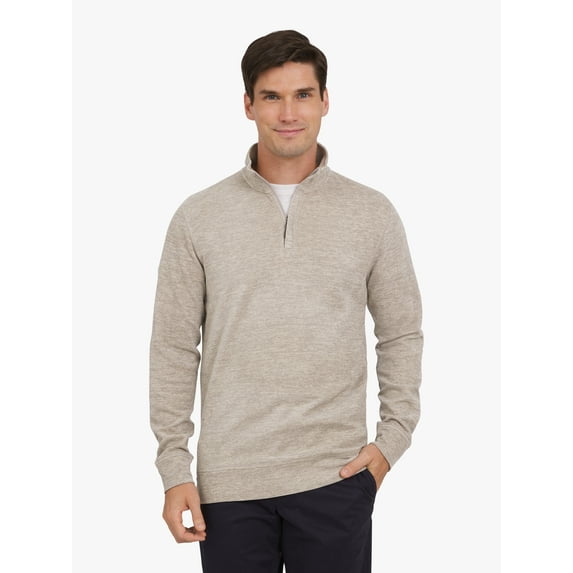 Chaps Men's & Big Men's Mini Ottoman Quarter Zip Sweater, Sizes S-3XL