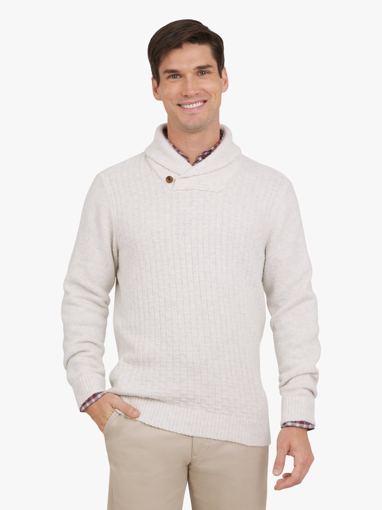 Chaps Men's & Big Men's Ottoman Cowl Neck Sweater, Sizes S-3XL