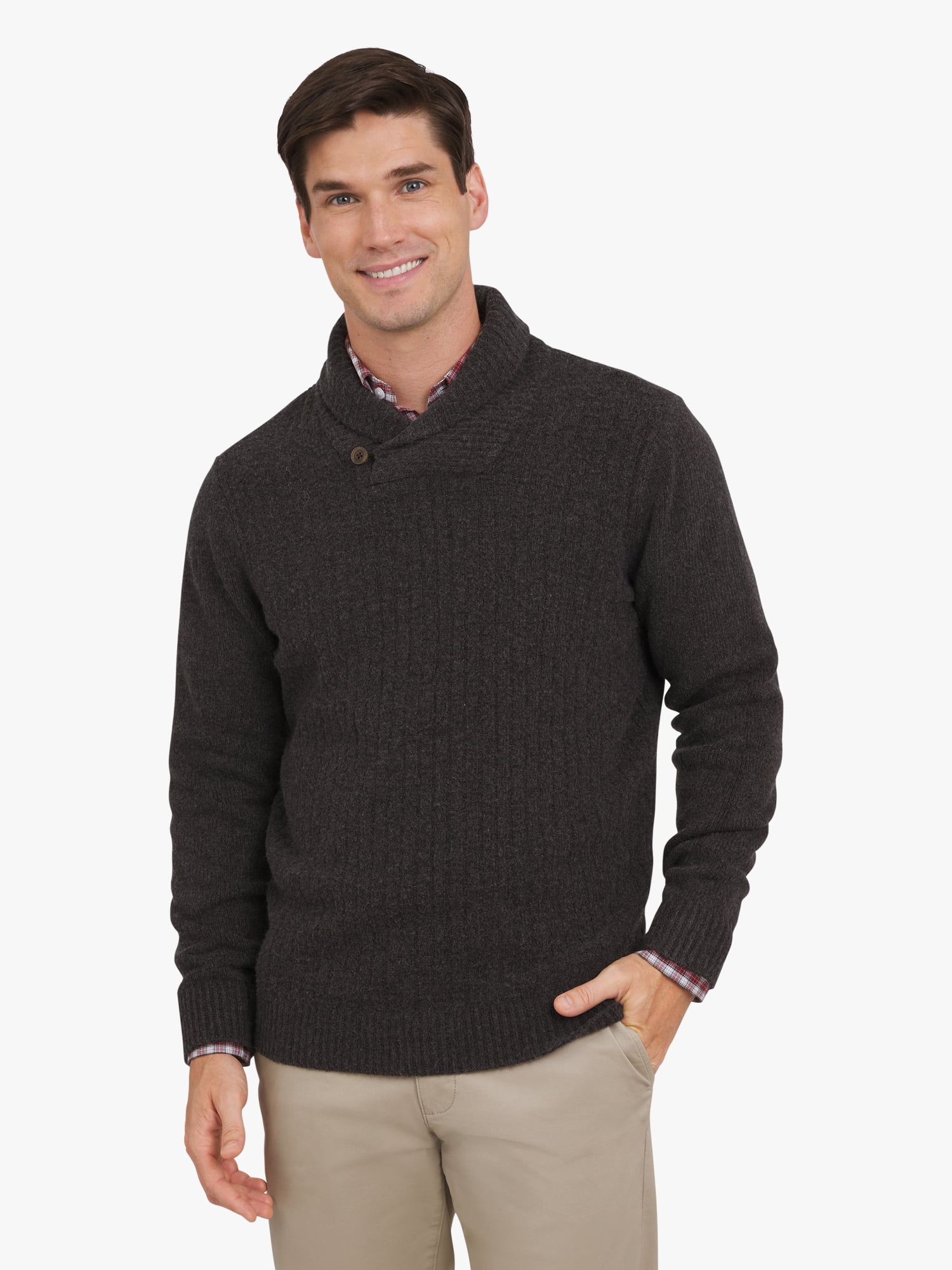 Chaps Men's & Big Men's Ottoman Cowl Neck Sweater, Sizes S-3XL