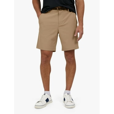 Chaps Men's & Big Men's Performance Flat Front Shorts, Sizes 30-42, 8" Inseam