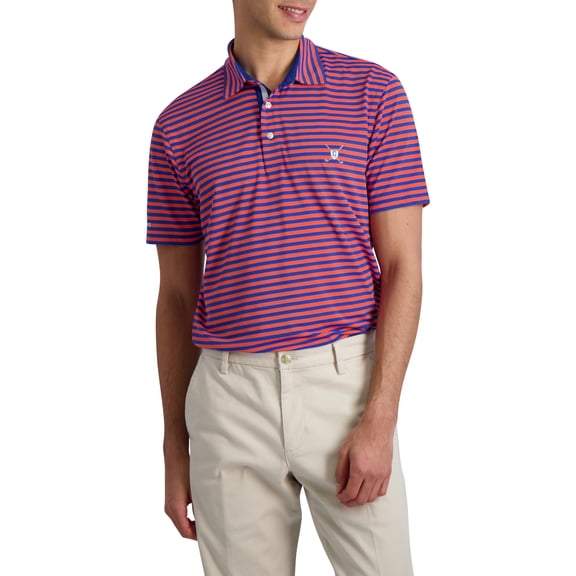 Chaps Men's & Big Men's Performance Golf Printed Polo, Up to 3XL