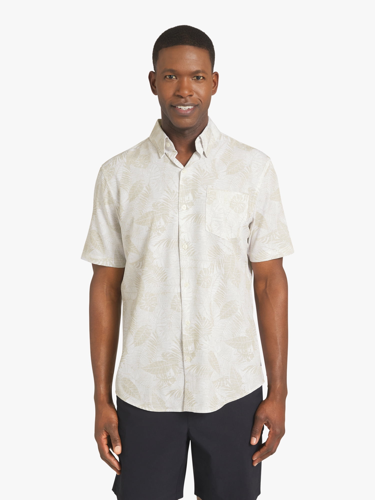 Chaps Men's & Big Men's Performance Woven Short Sleeve Shirt, Sizes S-3XL