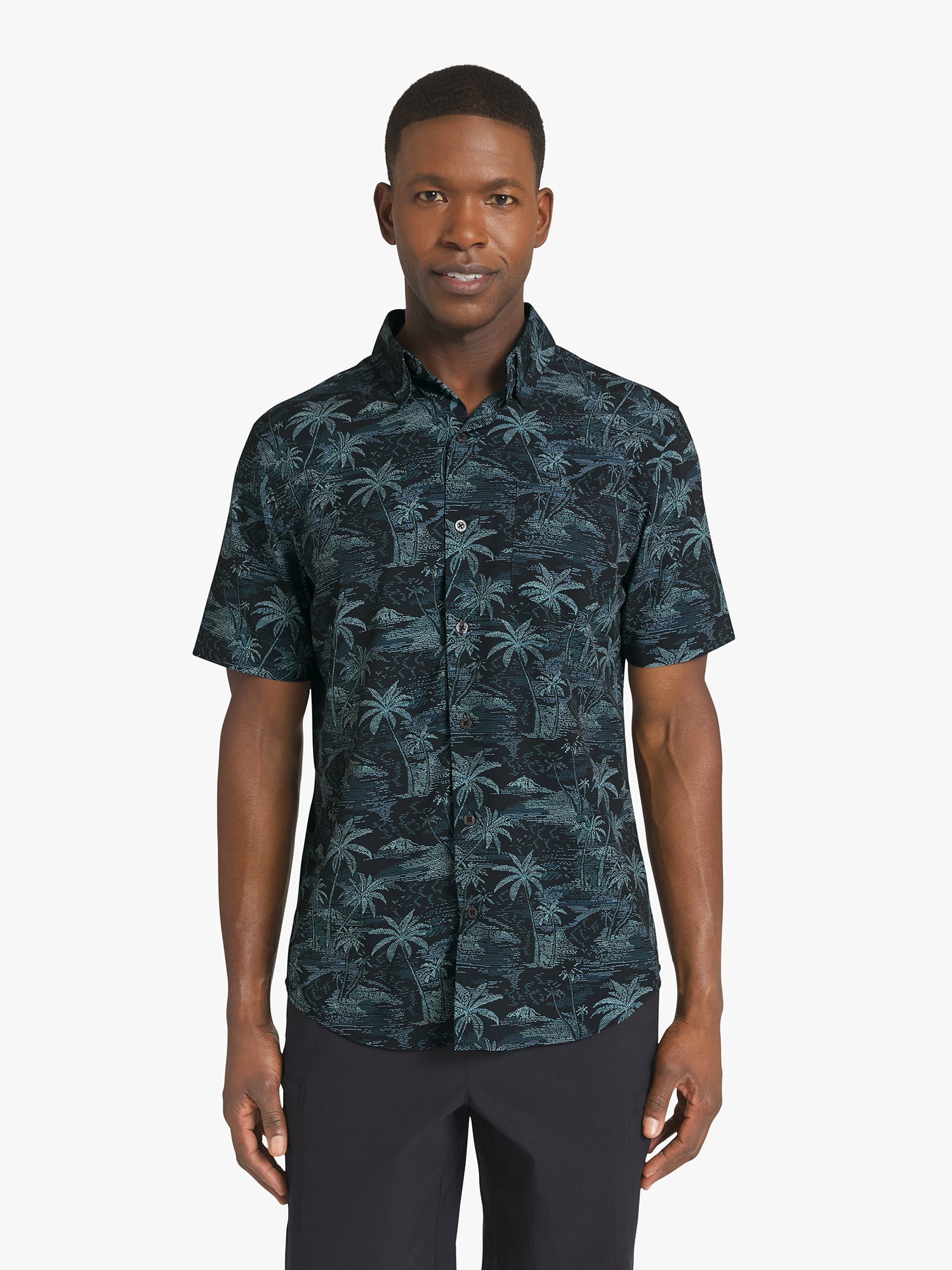 Chaps Men's & Big Men's Performance Woven Short Sleeve Shirt, Sizes S-3XL