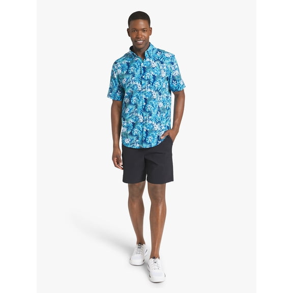 Chaps Men's & Big Men's Performance Woven Short Sleeve Shirt, Sizes S-3XL