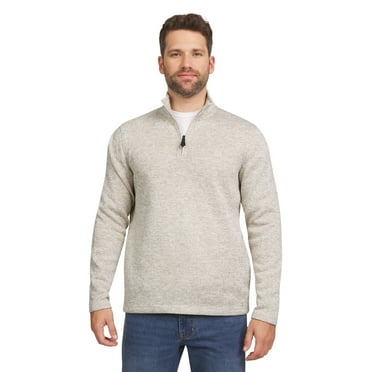 Chaps Men's & Big Men's Quarter Zip Fleece Sweater Gift Box Set, Sizes S-2XL