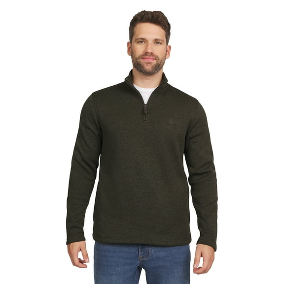 Chaps Men's & Big Men's Quarter Zip Fleece Sweater Gift Box Set, Sizes S-2XL