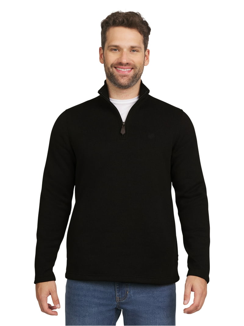 Chaps Men's Quarter Zip Fleece Sweater Gift Box Set, Sizes S-2XL