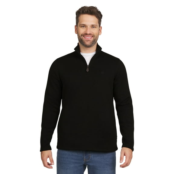 Chaps Men's & Big Men's Quarter Zip Fleece Sweater Gift Box Set, Sizes S-2XL