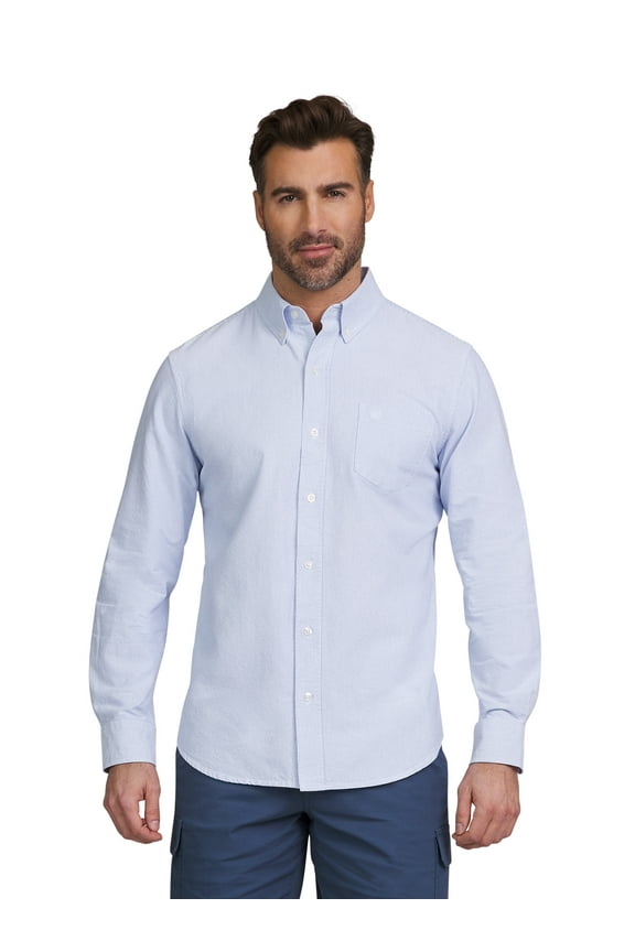 Men's & Big Men's Seacoast Wash Button Down Oxford Shirt with Long Sleeves, Sizes S-2XL