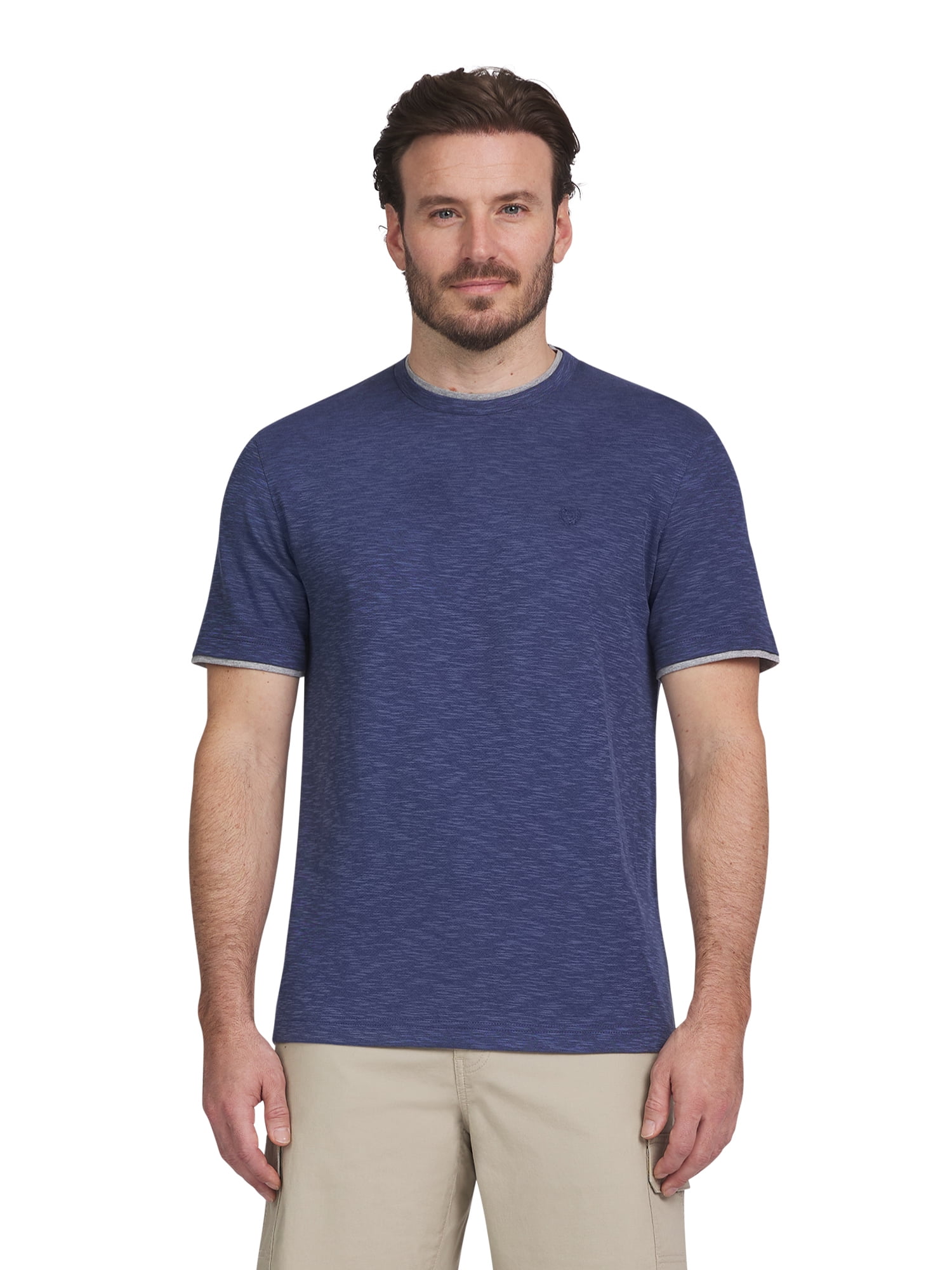 slub knit crew neck t shirt