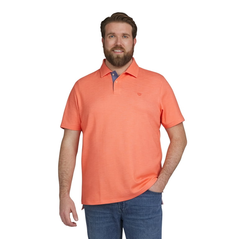 Chaps Men s Big Men s Seacoast Wash Super Soft Polo Shirt with Short Sleeves Sizes S 2XL Walmart