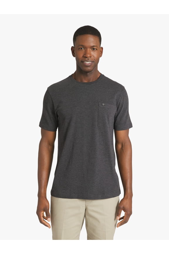 Men's & Big Men's Short Sleeve Slub Pocket T-Shirt, Sizes S-3XL