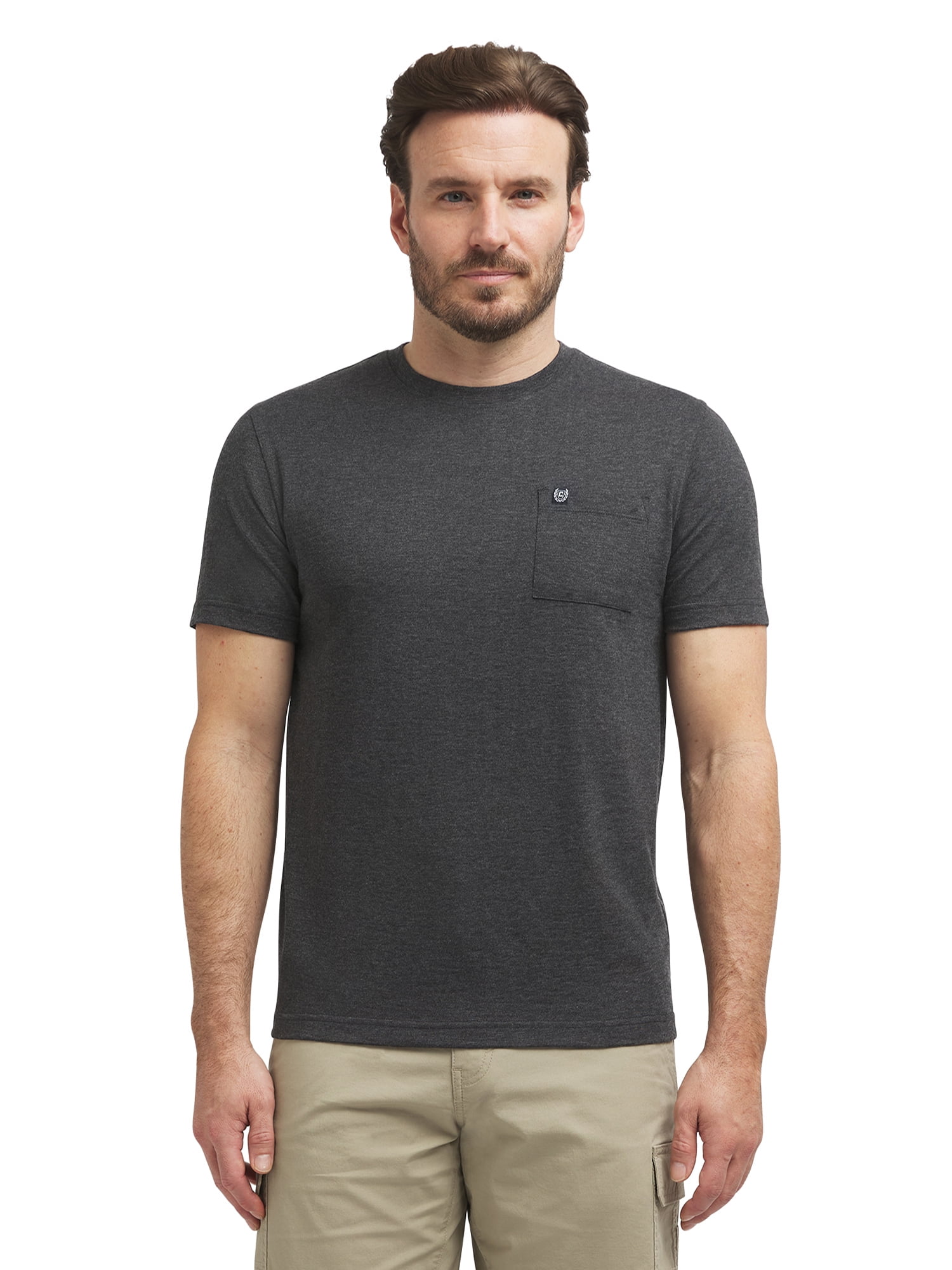 Chaps Men's & Big Men's Short Sleeve Soft Slub Jersey Pocket T-Shirt ...