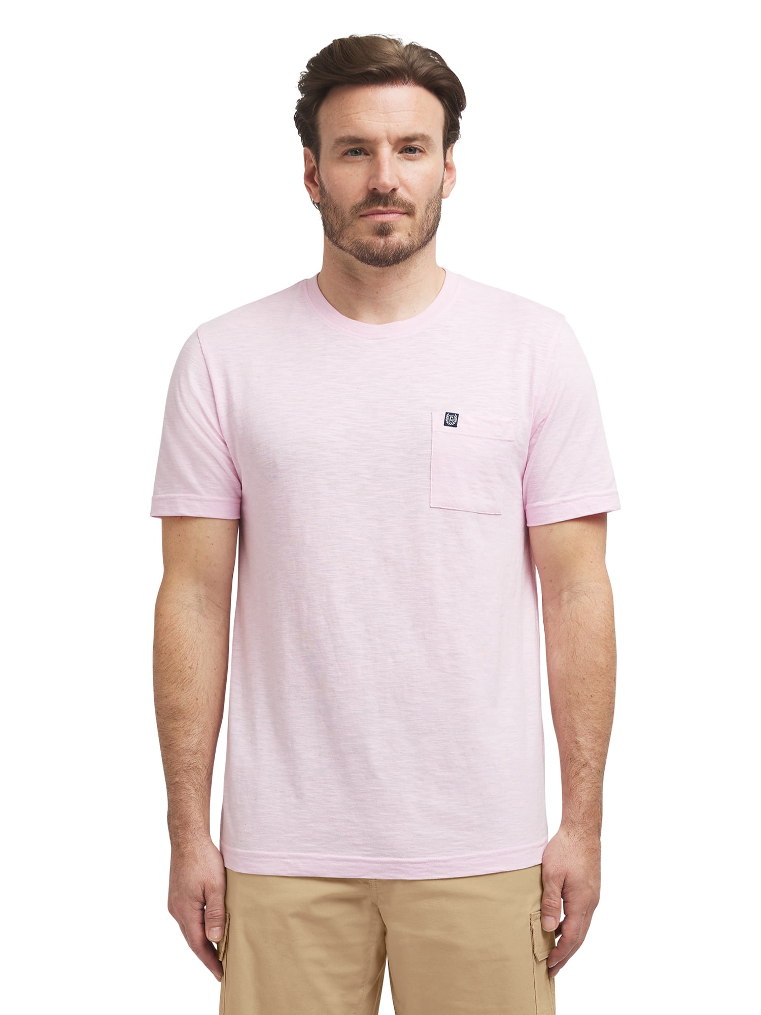 Chaps Men's & Big Men's Short Sleeve Soft Slub Jersey Pocket T