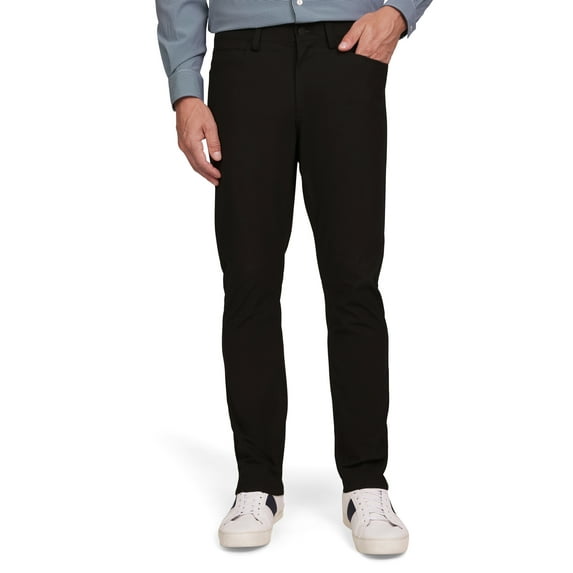 Chaps Men's & Big Men's Straight Tapered Fit Pants with Pockets