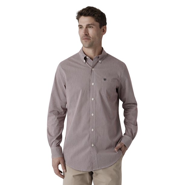 Chaps Men's & Big Men's Stretch Long Sleeve Button Down Soft Cotton