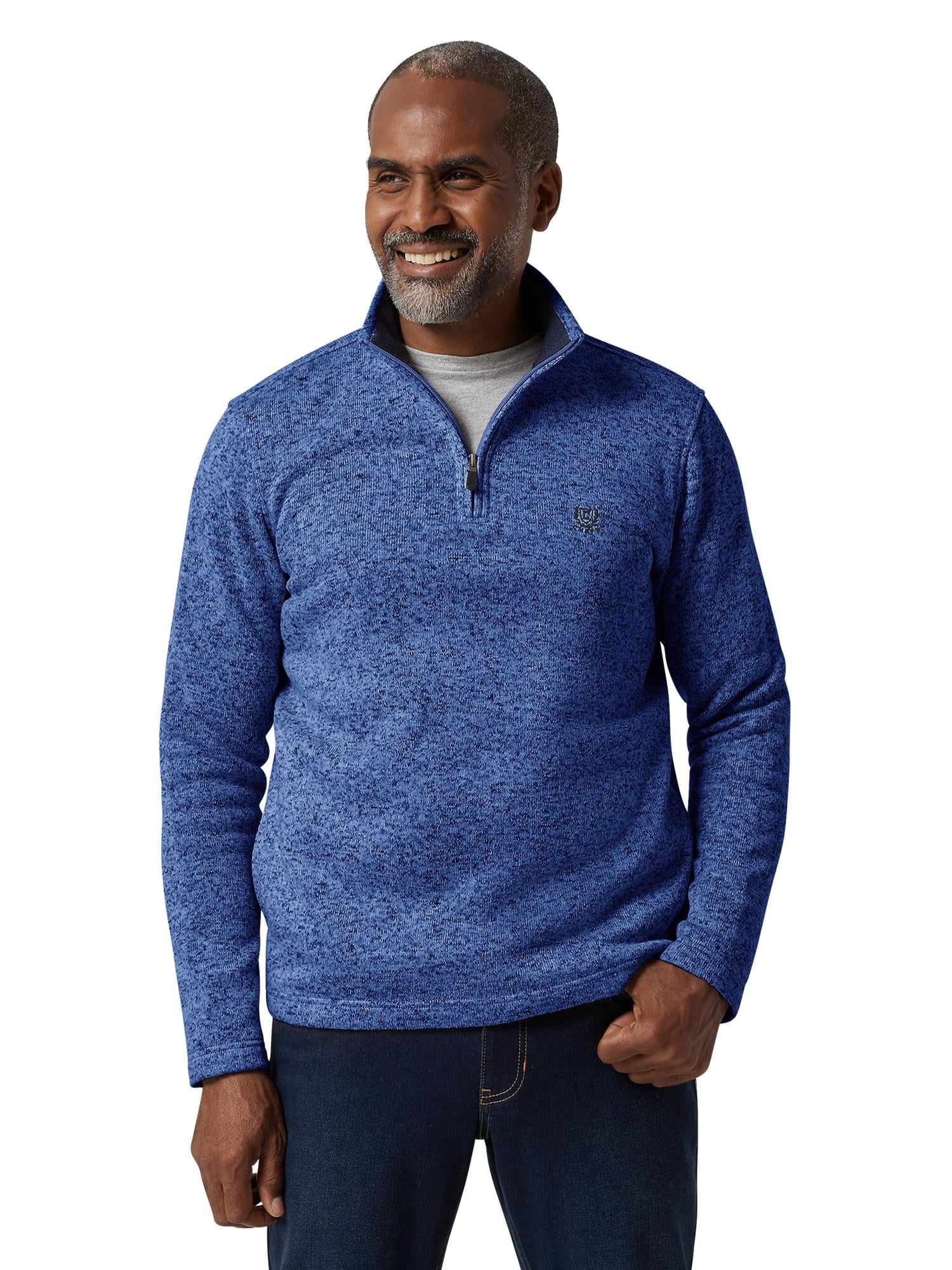 Chaps Men's & Big Men's Sweater Fleece Quarter Zip