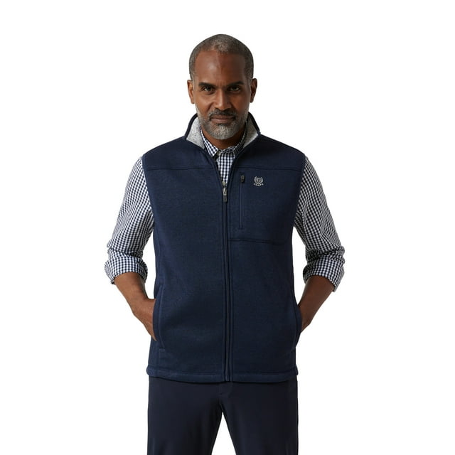 Chaps Men's & Big Men's Sweater Fleece Vest