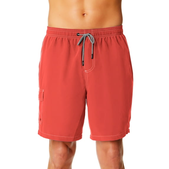 Chaps Men's & Big Men's Swim Trunks with UPF50+, 8" Inseam, Sizes S-3XL