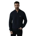thumbnail image 1 of Chaps Men's & Big Men's Twist Honeycomb Solid Quarter Zip Sweater, 1 of 4