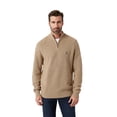 thumbnail image 1 of Chaps Men's & Big Men's Twist Honeycomb Solid Quarter Zip Sweater, 1 of 5