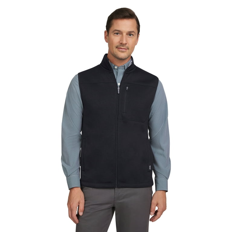 Chaps Men s Big Men s Zip Up Sweater Fleece Vest Walmart