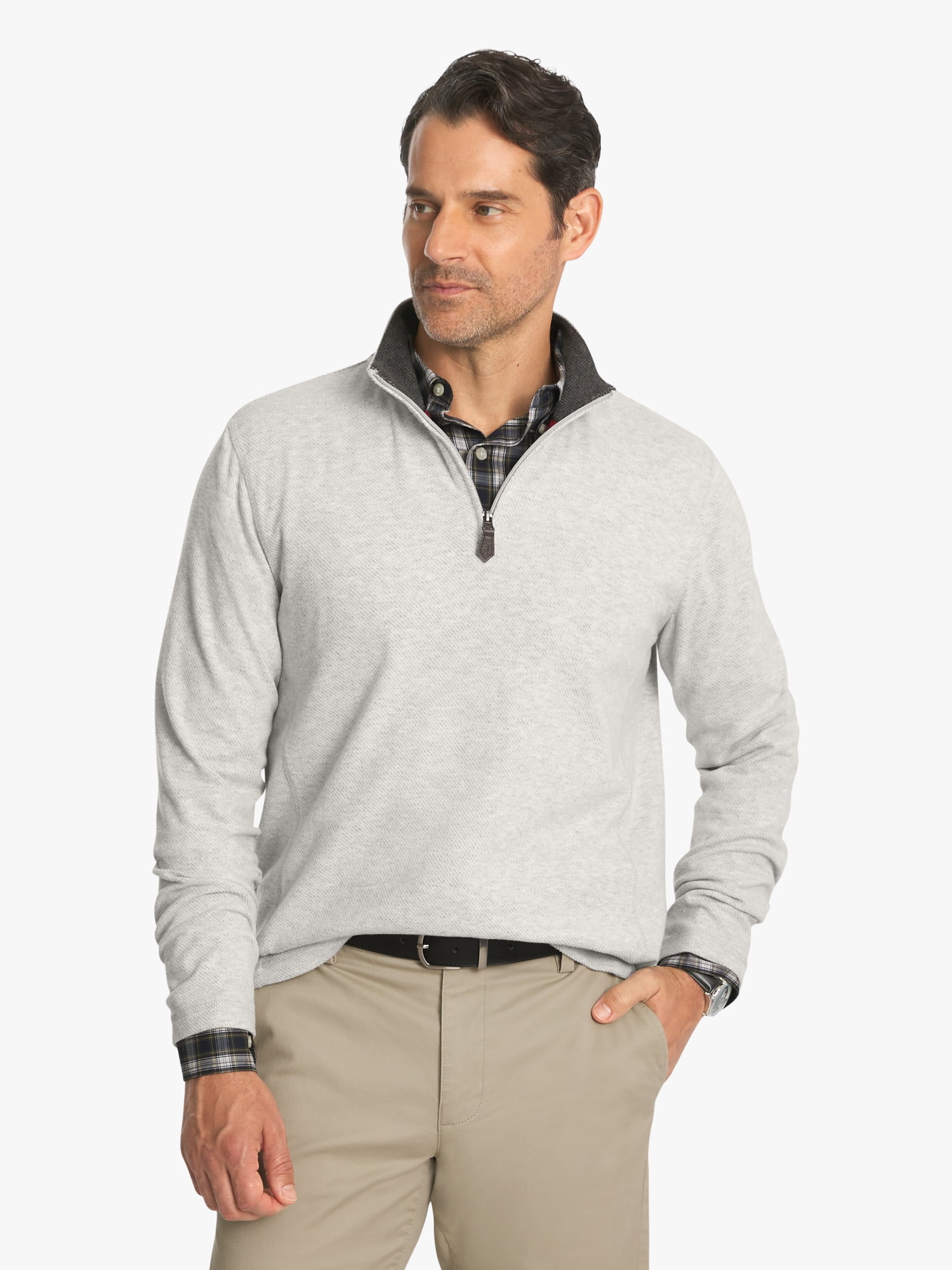 Chaps Men's & Big Men's Woodland Quarter Zip Sweater, Sizes S-2XL
