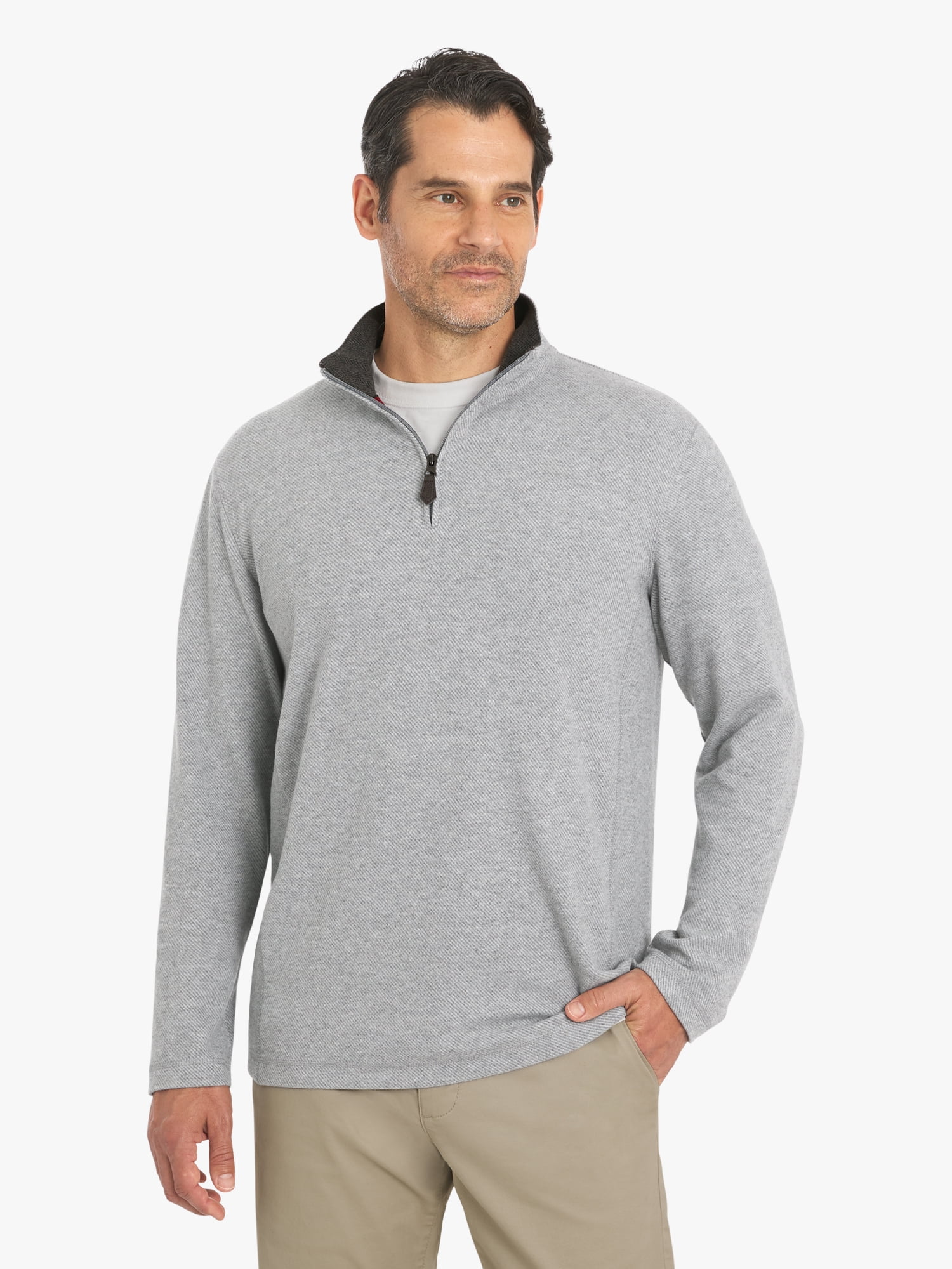 Chaps Men's & Big Men's Woodland Quarter Zip Sweater, Sizes S-2XL