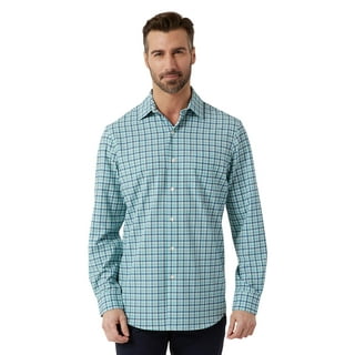 George Men's and Big Men's Long Sleeve Stretch Poplin Shirt - Walmart.com