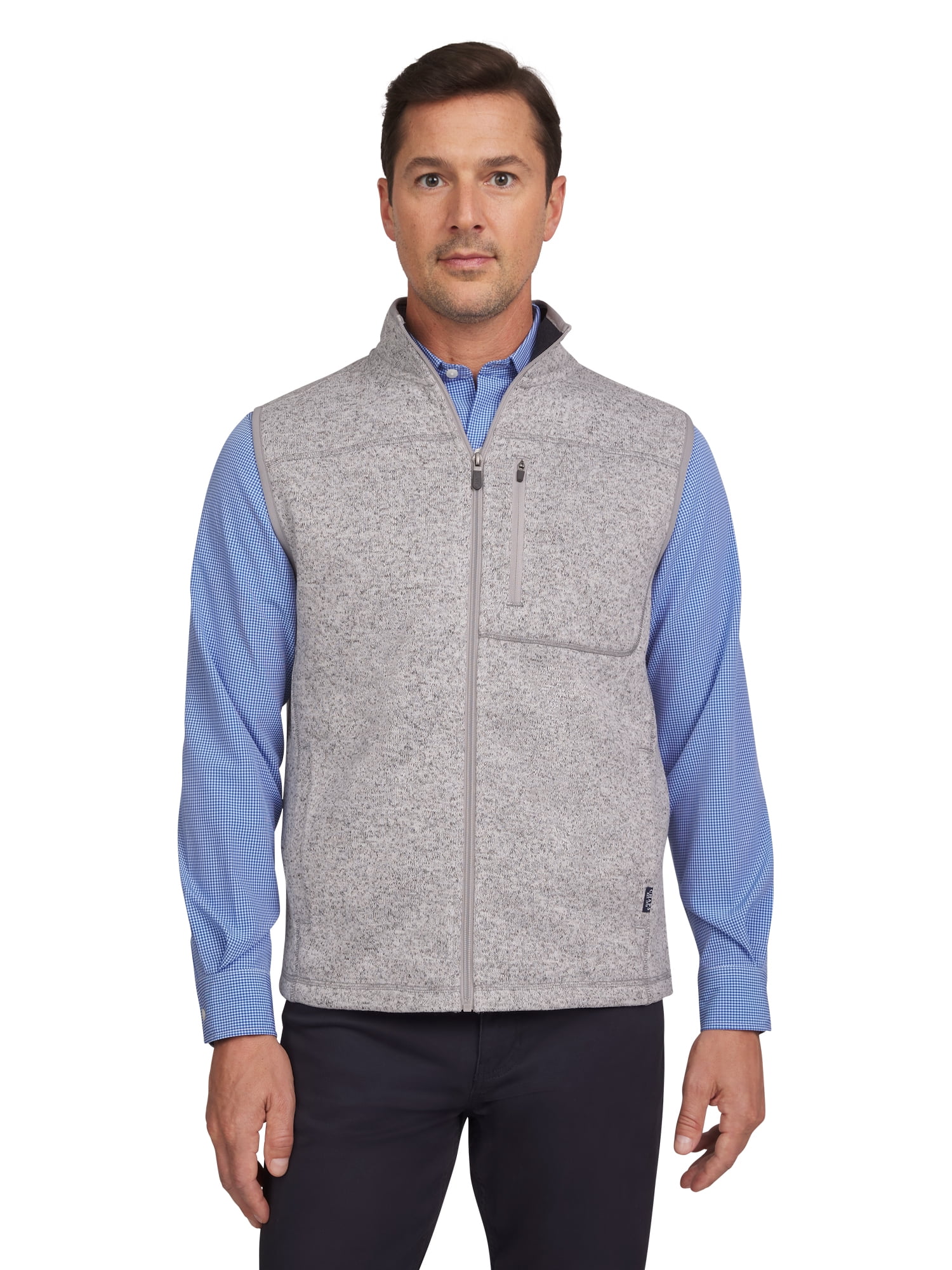 Chaps Men's & Big Men's Zip Up Sweater Fleece Vest